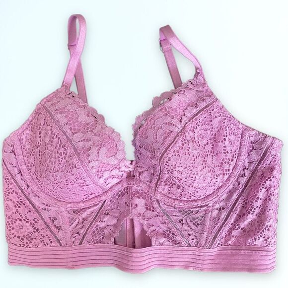 Victoria’s Secret Light Purple Lace Bustier - Picture 1 of 4
